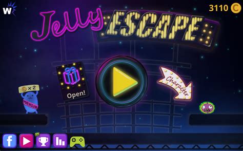 Think outside the box to finish this adventure! Reach the exit vacuum chamber in each level to <b>escape</b> the space station and rescue your family. . Jelly escape abcya